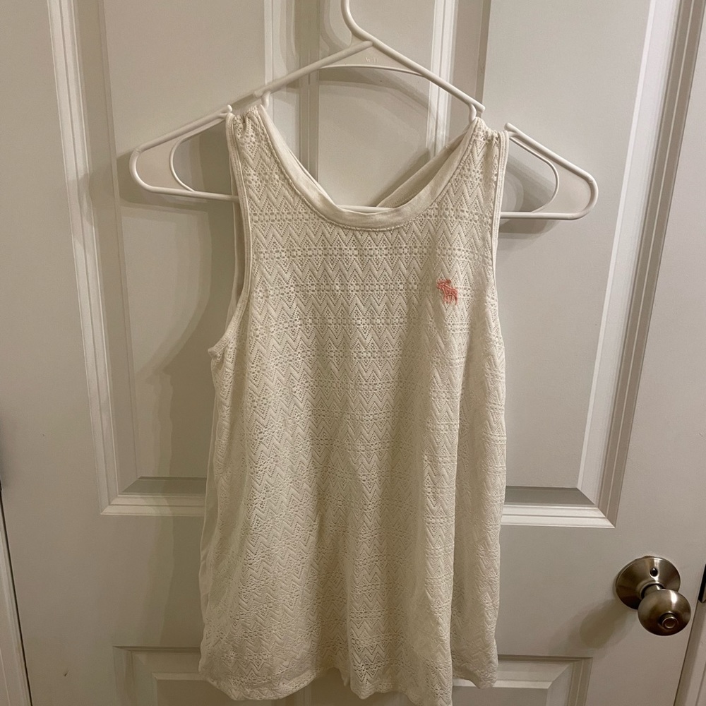 Abercrombie kids white tank top. Size 11/12
